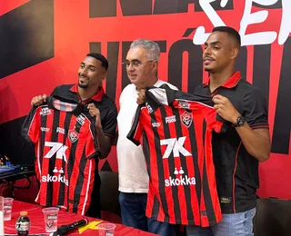 Vitória apresenta Mateus Silva e Caíque como reforços para 2026