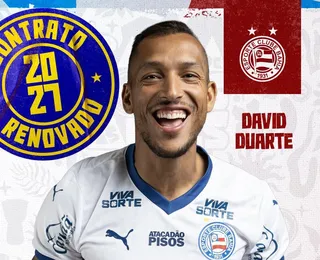 Xerifão fica! Bahia anuncia renovação com zagueiro David Duarte