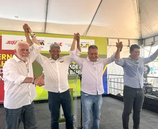 Apoio firmado? Zé Cocá divide palanque com Jerônimo, Rui e Wagner em Jequié