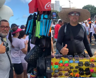 Estilo, saúde e fé: ambulantes garantem renda com venda de acessórios no Bonfim