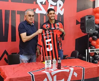 Novo camisa 5 do Vitória, Riccieli é apresentado: "Clube gigante"
