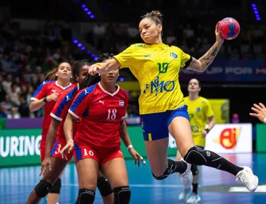 Brasil dá show em estreia do Mundial de Handebol e atropela Cuba - Imagem