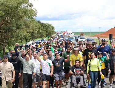 Vigília: o plano dos bolsonaristas para o fim da caminhada liderada por Nikolas - Imagem