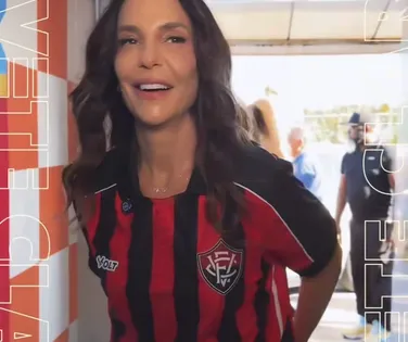 "Respeita": Ivete chega a show em Salvador com camisa do Vitória - Imagem