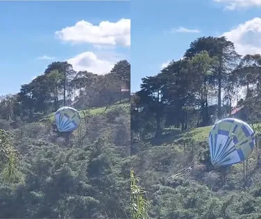 Queda de balão provoca incêndio em importante cidade turística - Imagem