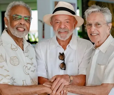 Lula, Caetano e mais: almoço reúne autoridades e artistas na casa de Gilberto Gil - Imagem