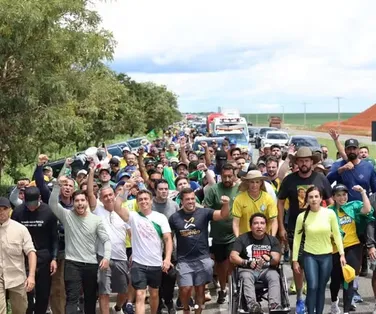 Vigília: o plano dos bolsonaristas para o fim da caminhada liderada por Nikolas - Imagem