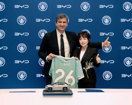 BYD no Bahia? Montadora fecha patrocínio global com o Manchester City - Imagem