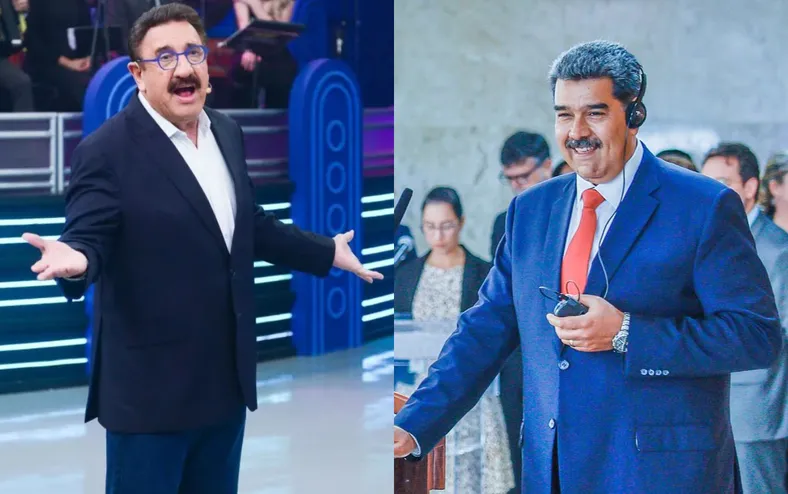 Ratinho confundido com Nicolás Maduro em jornal? Apresentador reage - Imagem