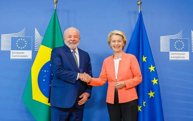 Lula se reúne com líderes da UE antes da assinatura do acordo Mercosul - Imagem