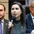 Carlos Bolsonaro e Carol de Toni ameaçam deixar Amin fora do Senado imagem