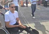 Atleta amputado reencontra empresário em audiência em Salvador