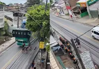 Mais fardas que fantasias: bloco viraliza após nº de policiais superar o de foliões