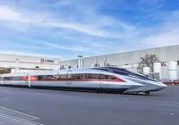 Trem-bala futurista bate recorde de velocidade e impressiona imagem