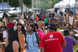 ATL: Indígenas baianos cobram demarcação e denunciam "Invasão Zero" - Imagem