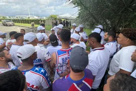 Bamor faz protesto no CT do Bahia para cobrar diretoria e jogadores - Imagem