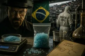 Droga de Breaking Bad começa a ser produzida no Brasil e consumo explode - Imagem