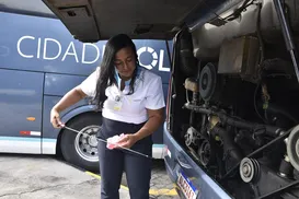 "Não piloto só fogão": a história da única motorista intermunicipal de uma frota na Bahia - Imagem