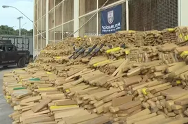 Quase 50 toneladas de maconha são apreendidas em bunker improvisado - Imagem