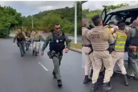 Policial militar é atropelado por carro de ‘paredão’ em Salvador - Imagem