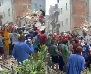 Prédio desaba e deixa pelo menos um morto em Salvador