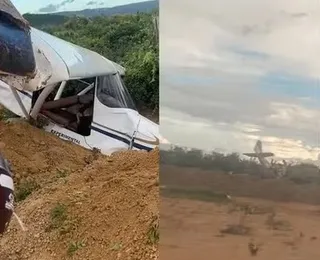 Irmão de deputado fica ferido após avião fazer pouso forçado na Bahia