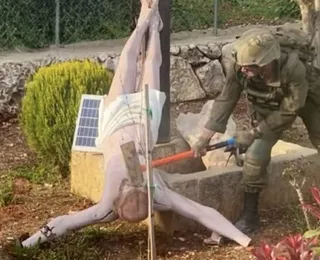Israel investiga soldado que vandalizou estátua de Jesus no Líbano