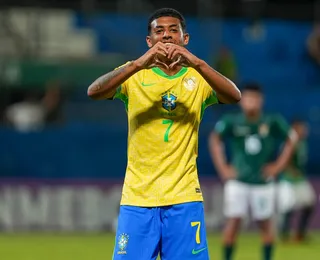 Com hat-trick de joia do Bahia, Seleção goleia a Bolívia no Sul-Americano Sub-17
