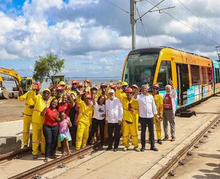 Lula e Jerônimo vistoriam obras do VLT de Salvador e autorizam expansão do modal