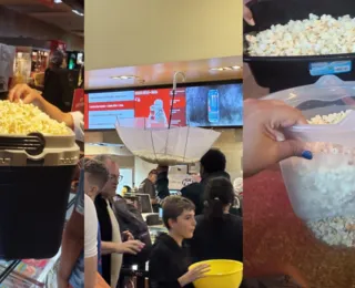 10 litros de pipoca por menos de R$ 20: cinema anuncia volta de promoção