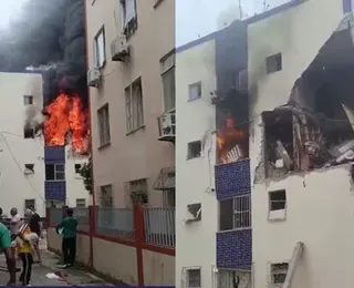 Urgente! Explosão destrói prédio em Salvador e moradores ficam feridos