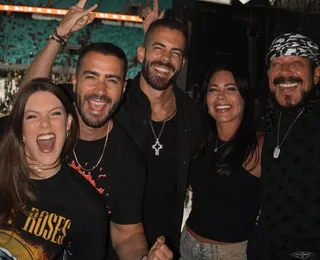 Veja quais famosos marcaram presença no show do Guns N' Roses em Salvador