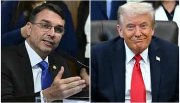 Flávio Bolsonaro recebe convite de Trump para ir à Casa Branca