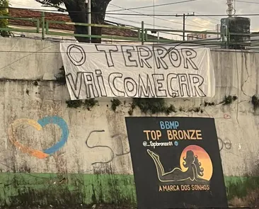 Faixas com ameaças são espalhadas no entorno da Arena Fonte Nova