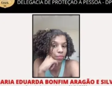 Adolescente de 16 anos desaparecida em Lauro de Freitas é encontrada - Imagem