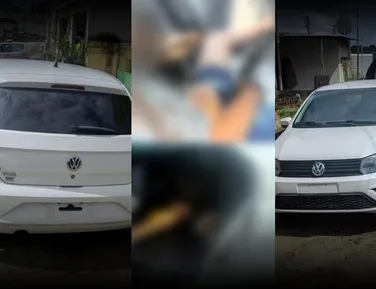 Corpos são encontrados dentro de carro abandonado em Lauro de Freitas - Imagem