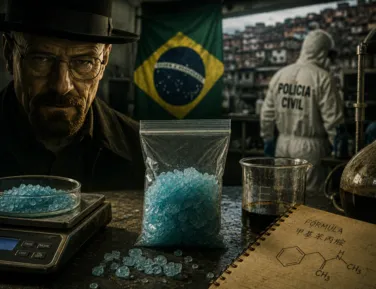 Droga de Breaking Bad começa a ser produzida no Brasil e consumo explode - Imagem