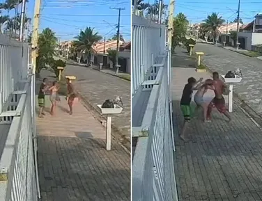 Homem é preso por agredir mãe e filho com autismo; veja vídeo da ação - Imagem