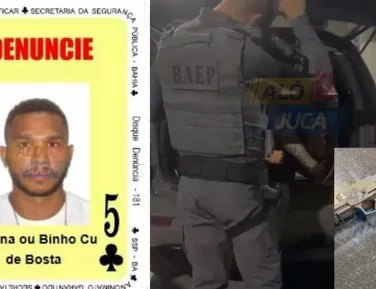Preso em São Paulo o "5 de Paus" do Baralho do Crime da Bahia - Imagem