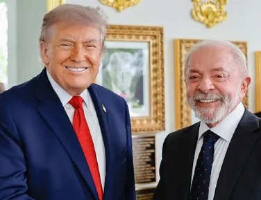 Trump elogia Lula após reunião de 3h na Casa Branca - Imagem