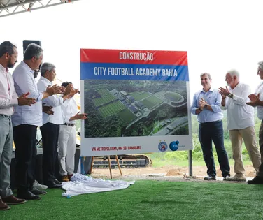 Bahia e Grupo City lançam pedra fundamental do novo CT em Camaçari - Imagem