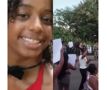 Desaparecimento de Thamiris: familiares protestam e bloqueiam avenida - Imagem