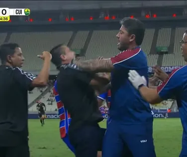 Ex-Vitória, Thiago Carpini briga com outro técnico em jogo da Série B - Imagem