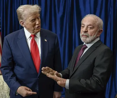 Trump diz que "ama Lula" e diminui tensão antes de encontro nos EUA - Imagem