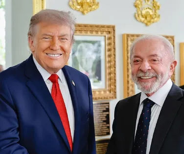 Trump elogia Lula após reunião de 3h na Casa Branca - Imagem