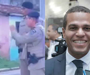 Vídeo: ex-prefeito explica discussão com PM em evento de grau na Bahia - Imagem