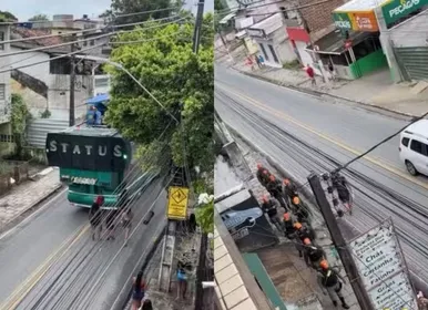 Mais fardas que fantasias: bloco viraliza após nº de policiais superar o de foliões - Imagem