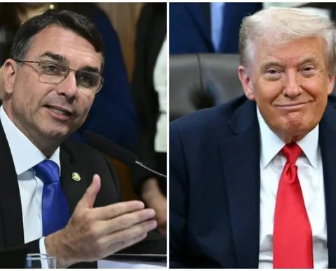 Flávio Bolsonaro recebe convite de Trump para ir à Casa Branca