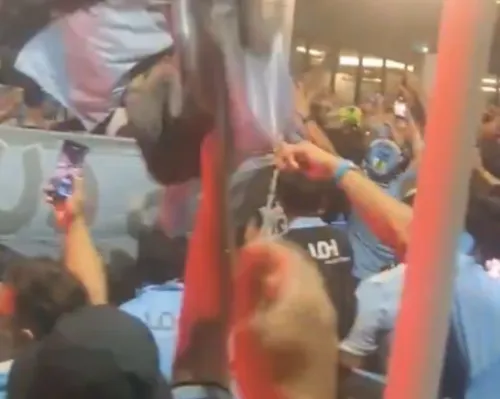 Chilenos surpreendem com festa em Salvador antes de Bahia x O'Higgins - Imagem