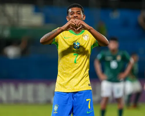 Com hat-trick de joia do Bahia, Seleção goleia a Bolívia no Sul-Americano Sub-17 - Imagem
